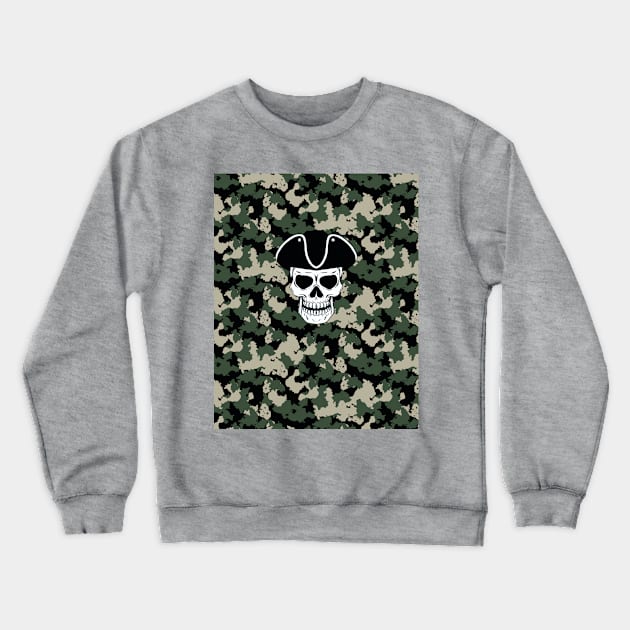 Camo skull Crewneck Sweatshirt by designbywaqas